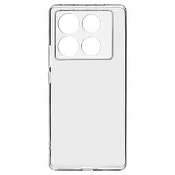 Прозрачный чехол для Infinix Note 40 Pro 4G с защитой камеры, тонкий, силиконовый, бесцветный, ударостойкий, противоударный бампер c закрытой камерой, ArmorStandart (ARM73930)
