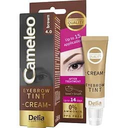 Крем-краска для бровей Delia Cosmetics Cameleo оттенок 3.0 темно-коричневый 15 мл