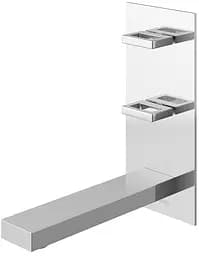 Змішувач для умивальника Kohlman Nexen chrome + BOX прихованого монтажу QW196U Хром