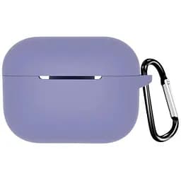 Чохол-накладка DK Apple AirPods Pro 2 | Silicone Candy Friendly з карабіном (lavender grey)