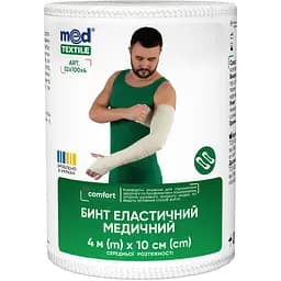 Бинт еластичний MedTextile середньої розтяжності 4 м х 10 см