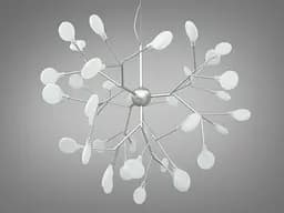 Атмосферная, вдохновляющая, исключительного качества люстра "Светлячок", 36 ламп, хром