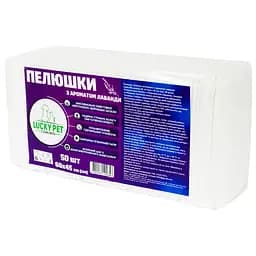 Пелюшки гігієнічні для тварин Lucky Pet поглинаючі з ароматом лаванди 60x45 cм 50 шт.