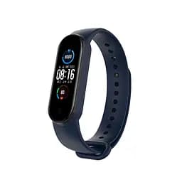 Ремінець для фітнес-браслета Lemfo для Xiaomi Mi Band 5, 6, 7 темно-синій - мініатюра 3