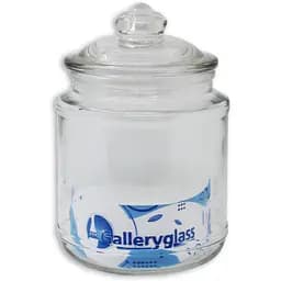 Банка скляна для зберігання Shelley Glass зі скляною кришкою 630 мл 10x10x15cm (S0104-3)