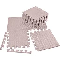 Татами мат EasyFit 8 шт (30х30 см) ласточкин хвост бежевый (EF-1950-30-BGE)