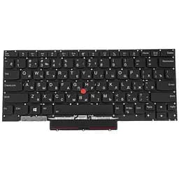 Клавіатура для ноутбука LENOVO (ThinkPad: X1 Nano gen 1) rus, black, без фрейму, підсвічування клавіш - мініатюра 2