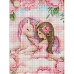 Алмазная мозаика Сказочная дружба Идейка AMO7954, 30х40 см