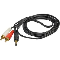 Мультимедийный кабель TRS Jack 3.5 to 2RCA 1.5 м черный