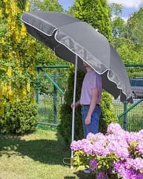 Парасолька садова Jumi Garden 240 см сірий - мініатюра 3
