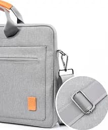 Сумка для ноутбука WiWU Pioneer Shoulder Handbag for MacBook New 13.3/14` (Grey) [81040] - мініатюра 3