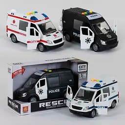 Машина WY 590 А/ WY 590 В/ 590 С инерция, световые и звуковые эффекты, в коробке (6974060112949) МИКС