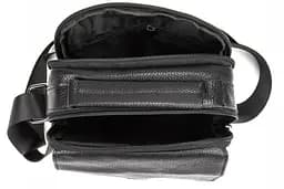 Чоловіча шкіряна сумка месенджер Tiding Bag Чорна - мініатюра 7
