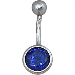 Срібна сережка для пірсингу пупка Silvex 925. ПР2ФС/030.1