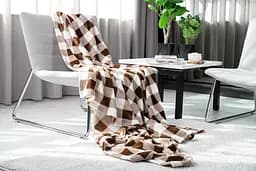 Плед Ardesto Flannel 160х200 см клітинка бежевий (ART0103PB) - мініатюра 6