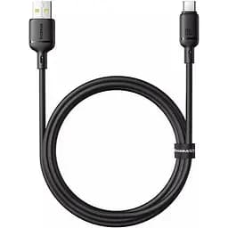 Кабель Baseus Silky Series USB-A to USB-C 100W 1m Black (P10377703113-00) [155534] - мініатюра 3