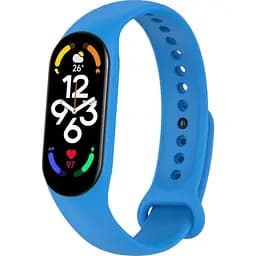 Силіконовий ремінець BeCover для Xiaomi Mi Smart Band 7 Blue (707477)