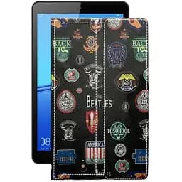 Чехол StatusCASE из экокожи для планшета Huawei MediaPad M5 Lite 8 Битлз