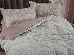 Постельное белье сатин Laura-Grand 24 евро комплект цветочный принт