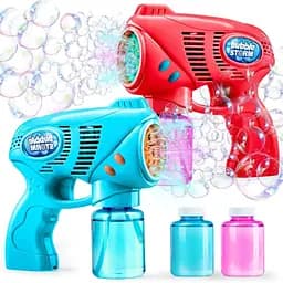 Набор пузырьковых пистолетов JOYIN Bubbles Maker с 2 растворами для заполнения (всего 10 унций) 2 шт.