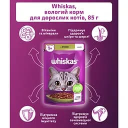 Вологий корм для котів Whiskas з ягням в желе 2.38 кг (28 шт. х 85 г) - мініатюра 7
