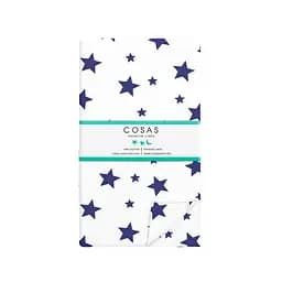 Комплект постільної білизни Cosas Big star CS2 Двоспальний синій (StarBigBlue_El160-Beige_180) - мініатюра 5