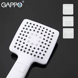 Ручний душ Gappo G27, 3-режим, білий, Білий - мініатюра 3