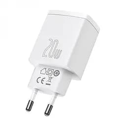 Зарядний пристрій Baseus Compact Quick Charger USB+Type-C 20W Білий (CCXJ-B02) - мініатюра 3
