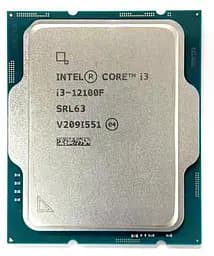 Процессор Intel Core i3 12100F (CM8071504651013) (Socket 1700, 8T, 4.3 ГГц, Tray) Б/у