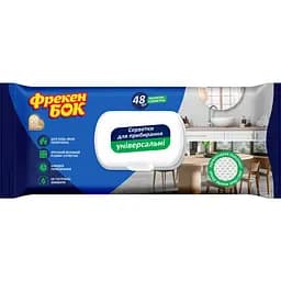 Влажные салфетки для уборки Фрекен Бок Универсальные с клапаном 48 шт.