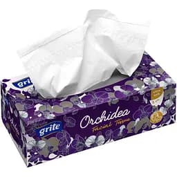 Косметичні серветки Grite Orchidea, тришарові, 100 шт.