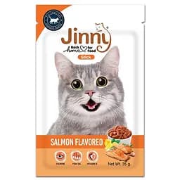Ласощі для дорослих котів Jinny палички зі смаком лосося 35 г 