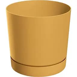 Горшок для цветов Prosperplast Tubo P с подставкой 4.6 л горчичный (67115-117)