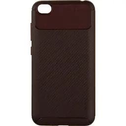 Чехол-накладка iPaky Carbon Fiber Series/Soft TPU Case Xiaomi Redmi Go Brown