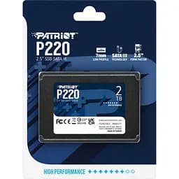 SSD накопичувач Patriot P220 2TB (P220S2TB25) [153333] - мініатюра 5