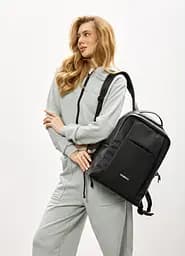 Жіночий рюкзак Sambag Zard Х комбінований чорний 40 х 28 х 14 см (25428164) - мініатюра 2