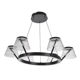 Люстра Brille лофт підвісна LED 48W WW BK (BL-853S/4)