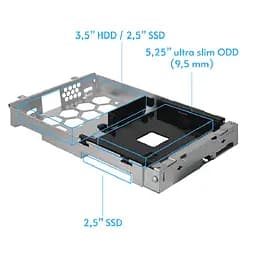 Корпус Chieftec UNI BE-10B-300 mATX , БЖ 300W, SLIM FF (BE-10B-300) - мініатюра 2