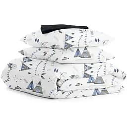 Комплект постільної білизни Cosas Dream wigwam CS3 Полуторний блакитний (WigwamDream_El-Black_160)