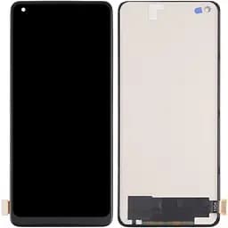 Дисплей Vivo X50 Pro чорний, Amoled, PRC переклеєне скло