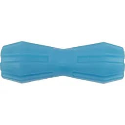 Іграшка для собак Agility гантель з отвором 15 см блакитна