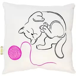 Игрушка-подушка Котик с клубком Tigres ПД-0199 (4823061518019)