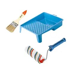 Валик "Елітаколор" 150х30 мм з ручкою, ванночка та пензлик "Стандарт" Polax (770-235)