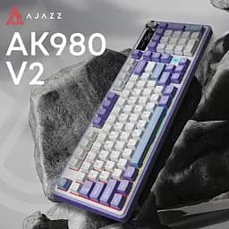 Клавіатура бездротова Ajazz AK980 V2 Gift Switch V2 White (AK980-V2-G-PWB) - мініатюра 6