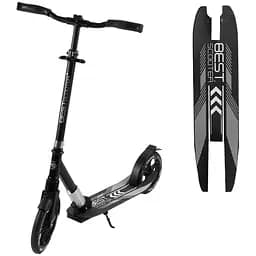 Самокат Best Scooter 87х14.5х36 см Чорно-білий 000255882
