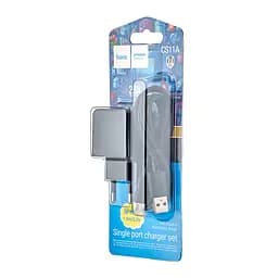 МЗП Hoco CS11A Ocean single port charger set (Micro) (EU) Black - мініатюра 2