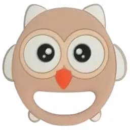 Прорізувач для зубів Lindo Сова,бежевий (LI 326 беж)