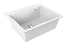 Кухонна мийка гранітна Rea Lin white ZLE-00130, Білий