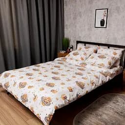 Комплект постільної білизни Moon&Star Бязь Gold Люкс Teddy Dreams King Size 220x240 наволочки 2х50х70