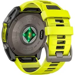 Смарт-годинник Garmin Fenix 8 Solar Sapphire 51mm Titanium with Amp Yellow/Graphite Silicone Band (010-02907-20) [116854] - мініатюра 6
